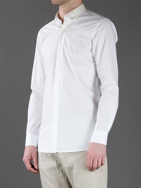 fendi white long sleeve|fendi white shirt.